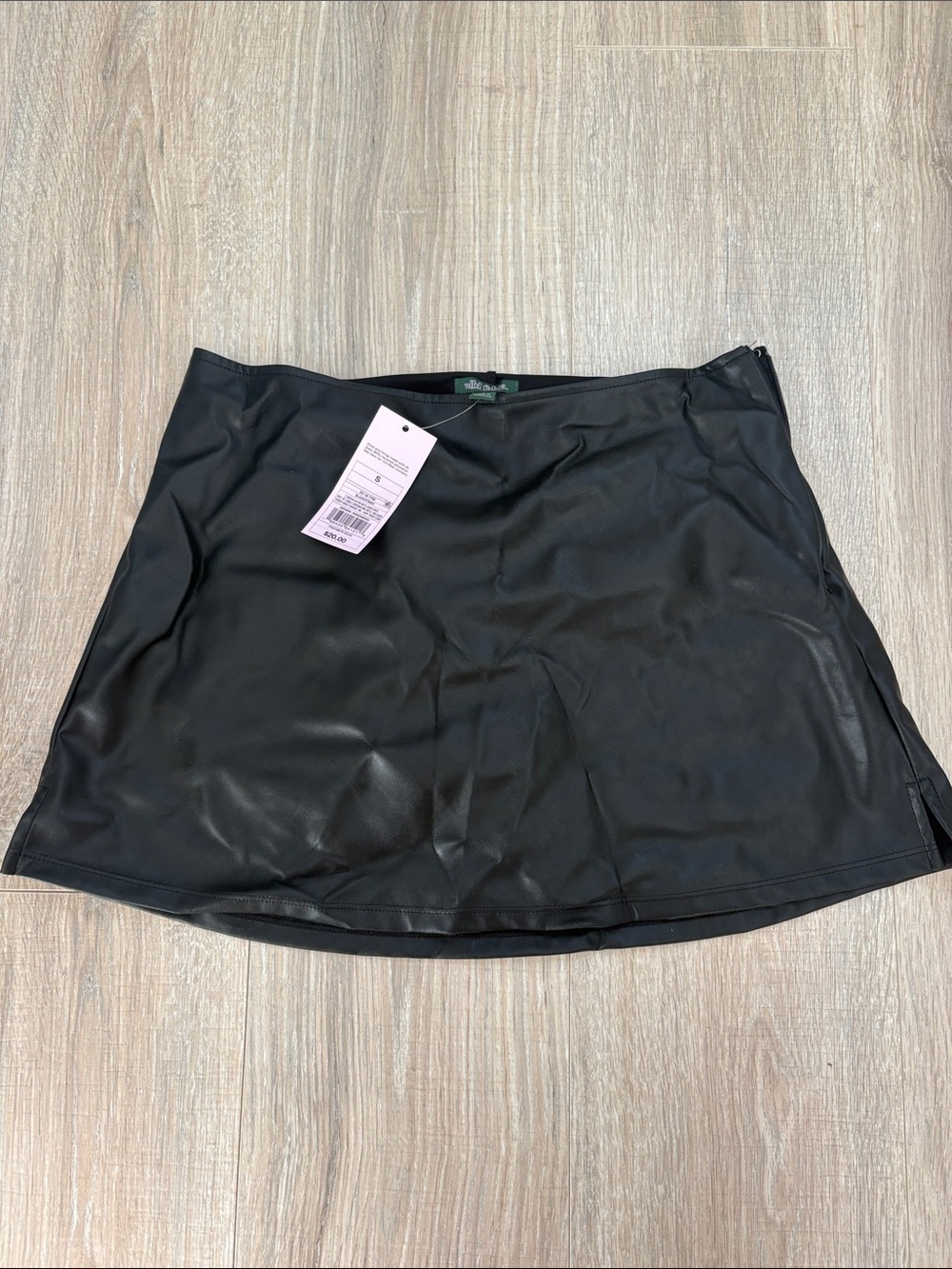 wild fable Black Faux Leather Mini Skirt